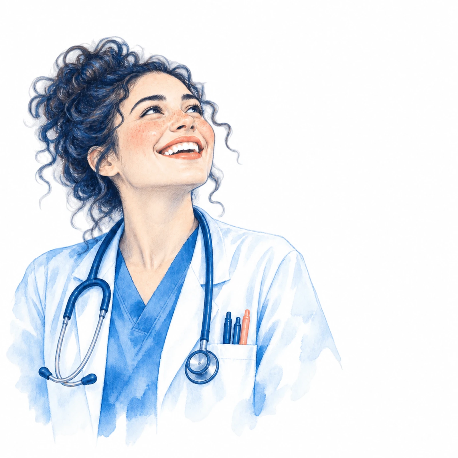 Profesional de la salud sonriendo