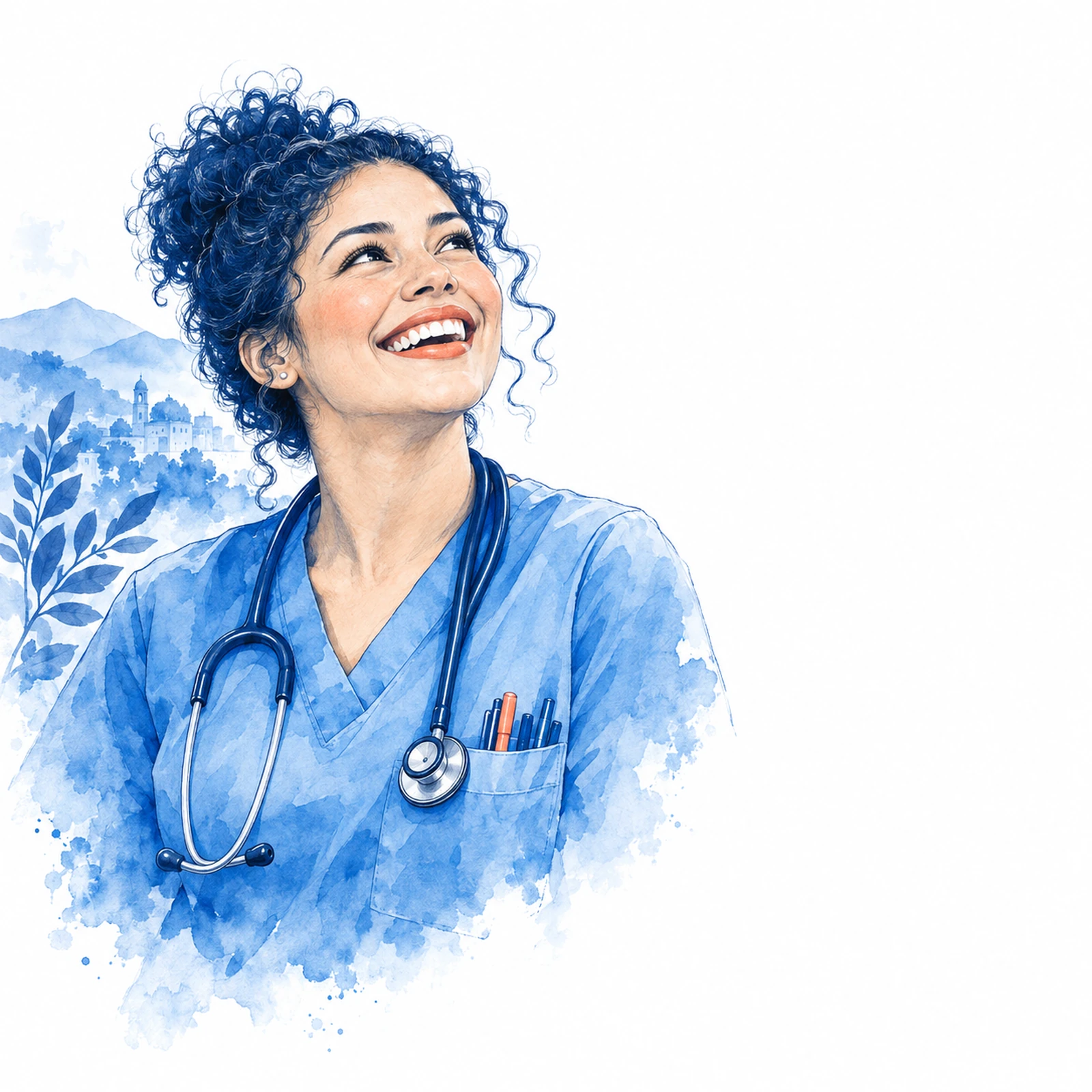 Profesional de la salud sonriendo