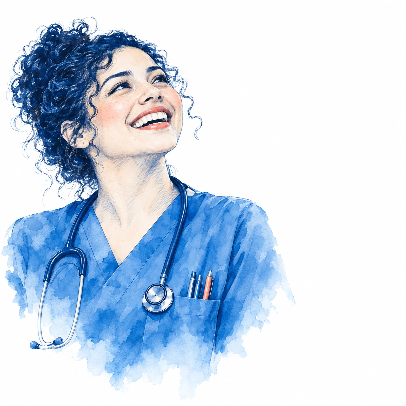 Profesional de la salud sonriendo