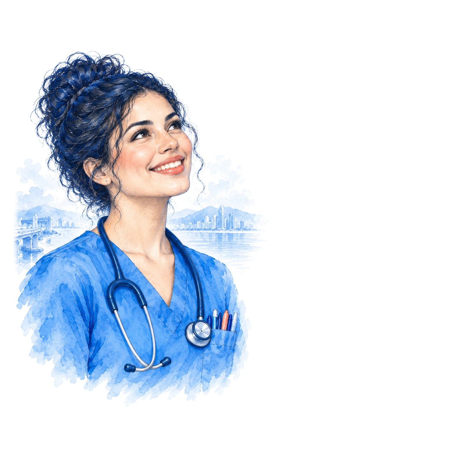 Profesional de la salud sonriendo